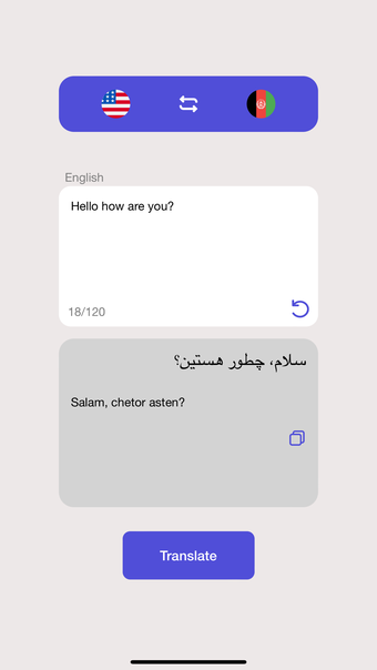 Afghan Translator App