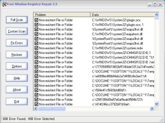 free windows registry repair