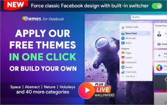 Themes & old version (layout) for Facebook