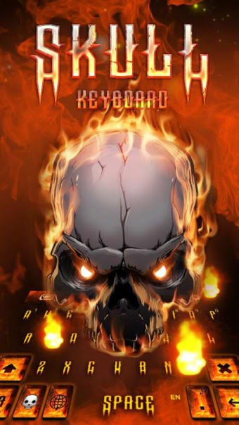 Skull Hellfire Keyboard Theme