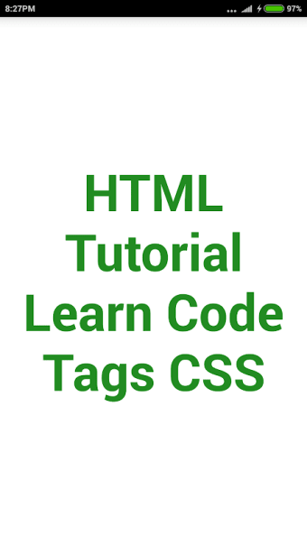 HTML Tutorial Code Tags CSS
