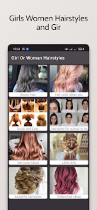 Girls Women Hairstyles and Gir