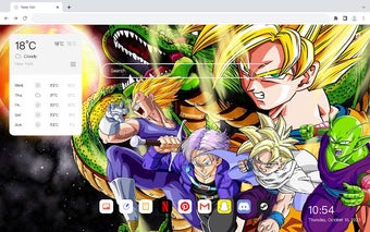 "Dragon Ball" Theme Wallpaper HD 4k New Tab