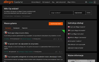 Allegro Gadane Dark Mode