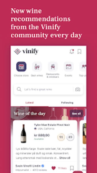 Vinify: Wine cellar  reviews