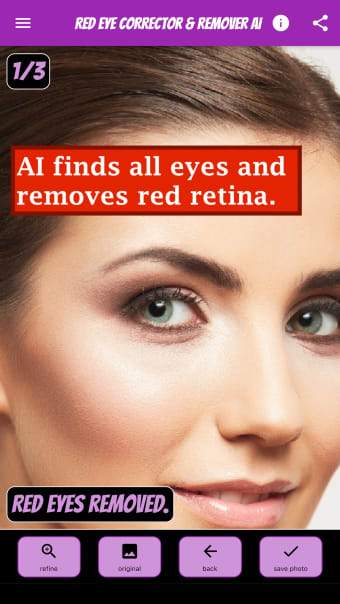 Red Eye Corrector  Remover AI