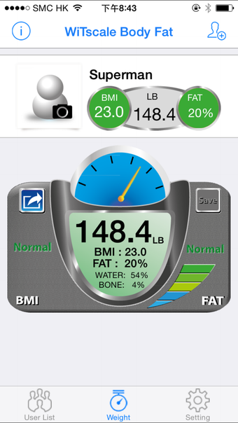 WiTscale Body Fat