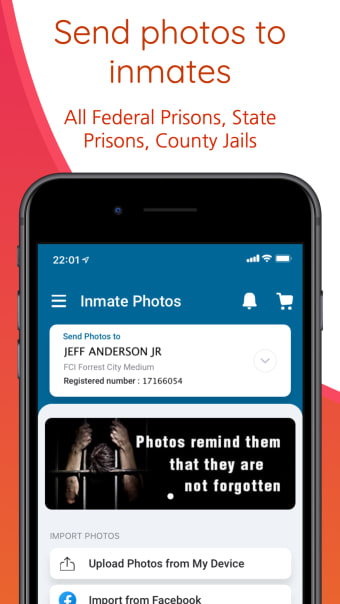 Inmate Photos send to prison