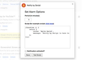 Notify by Script