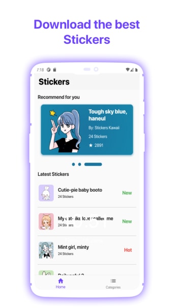 Stickers kawaiis - Animated stickers for whatsapp