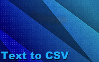 Text to CSV