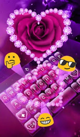 Diamond Rose Keyboard Theme