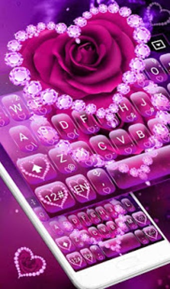 Diamond Rose Keyboard Theme