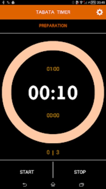 Interval timer with music