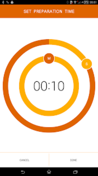 Interval timer with music