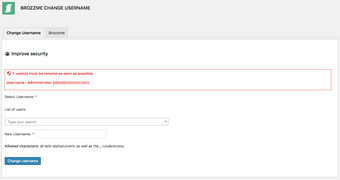 Brozzme Change Username