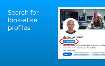 LinkedIn look-alike finder: search similar profiles