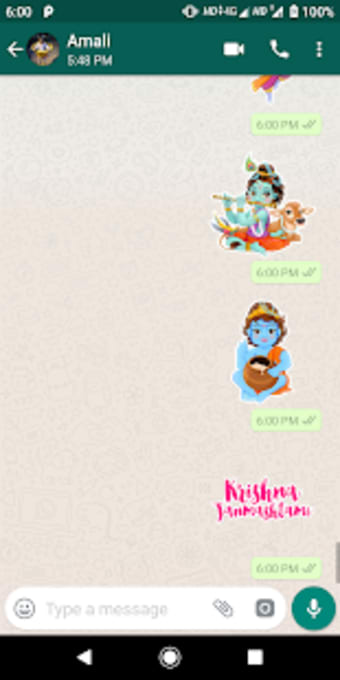 Krishna Janmashtami Stickers for WhatsApp