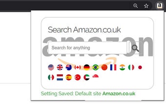 Start your search with Amazon™ + Right Click