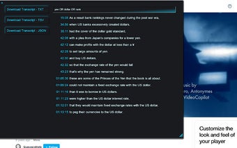 VIMEO Transcript Search and Download