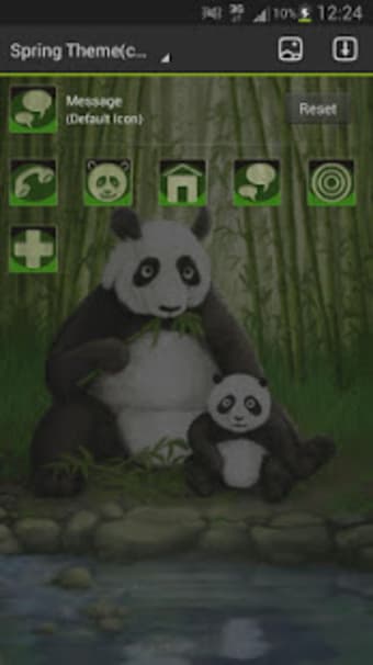 Theme panda GO Launcher EX