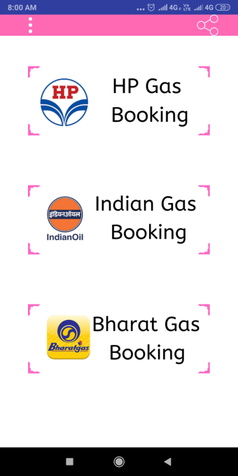 LPG Gas Booking Online HP Indane  Bharat