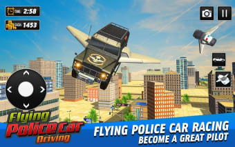 Flying Police Car Driving Game