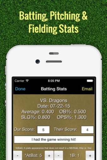 Softball Stats Tracker Fastpitch