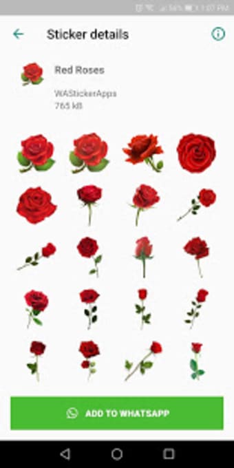 Roses Stickers WAStickerApps