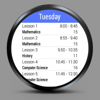 Class Time - Timetable