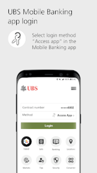 UBS Access  secure login for digital banking