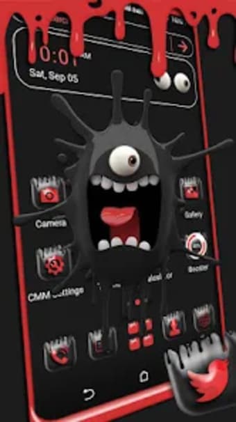 Black Monster Launcher Theme