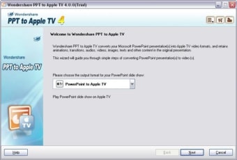 Wondershare PPT to Apple TV