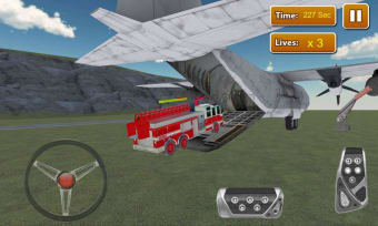 Firefighter Car Transporter 3D