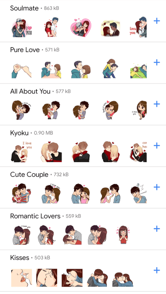 Love Stickers WAStickerapps - Love Story Stickers