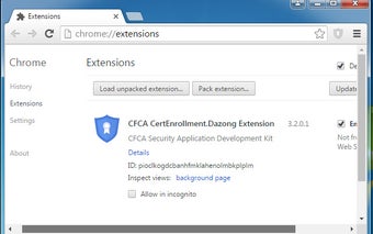 CFCA CertEnrollment.Dazong Extension