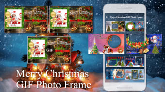 Merry Christmas GIF Photo Frame : Christmas Editor