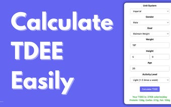 TDEE Calculator