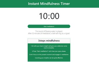 Instant Mindfulness Timer-10minutes relax