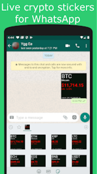 Crypto Stickers for WhatsApp