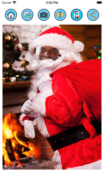 Photomontage with Santa Claus