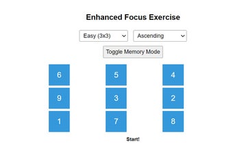 Enhanced Focus Exercise