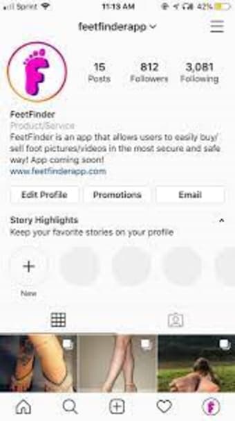 Feet Finder app