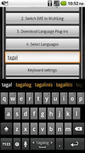 Tagalog Keyboard Plugin