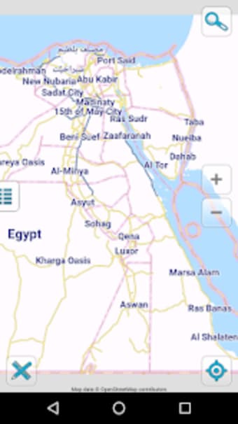 Map of Egypt offline