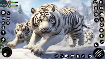 Arctic White Tiger Family Sim