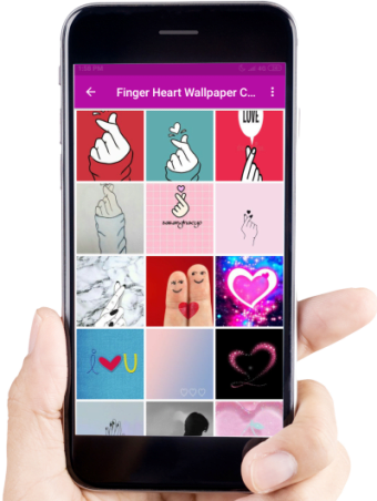 Finger Heart Wallpaper