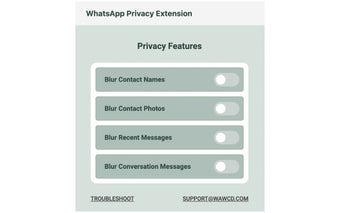 Privacy Extension for Whatsapp Web