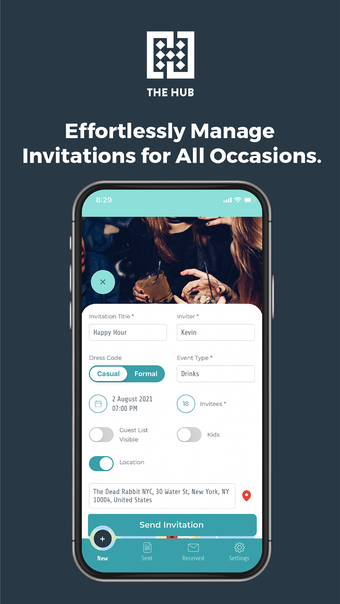 Hub App  Party Invite  RSVP