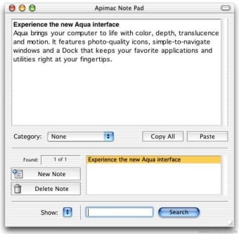 ApiMac Note Pad